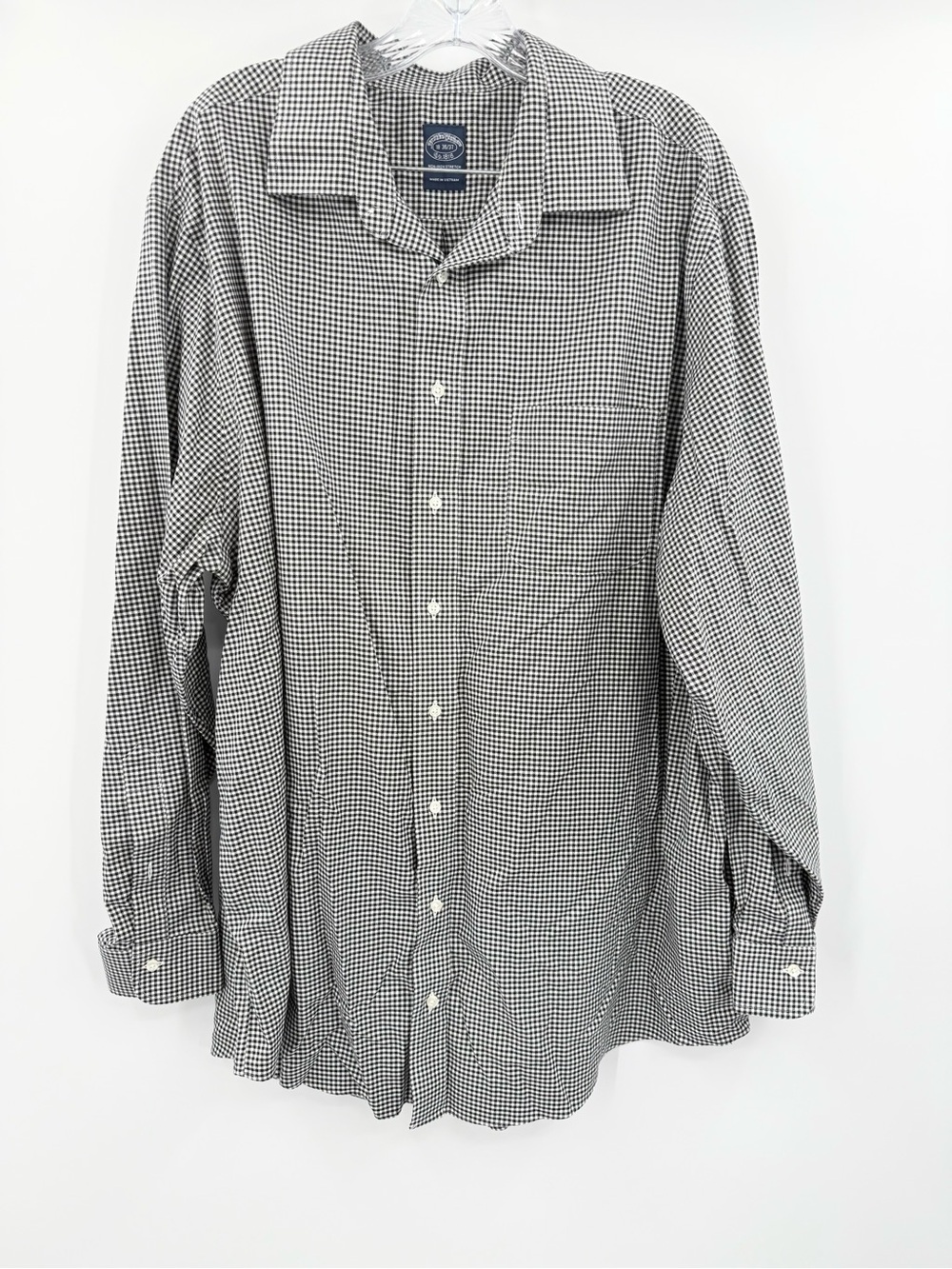 Brooks Brothers‎ Stretch Supima® Cotton Twill Polo Button Down Shirt Size 18